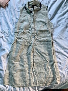 The Limited Sleeveless Light Blue Chambray Mini Dress